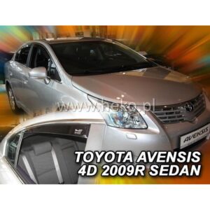 Heko ΑΝΕΜΟΘΡΑΥΣΤΕΣ ΓΙΑ TOYOTA AVENSIS 4D SEDAN 2009+ ΣΕΤ ΑΥΤΟΚΙΝΗΤΟΥ ΑΠΟ ΕΥΚΑΜΠΤΟ ΦΙΜΕ ΠΛΑΣΤΙΚΟ HEKO - 4 ΤΕΜ.