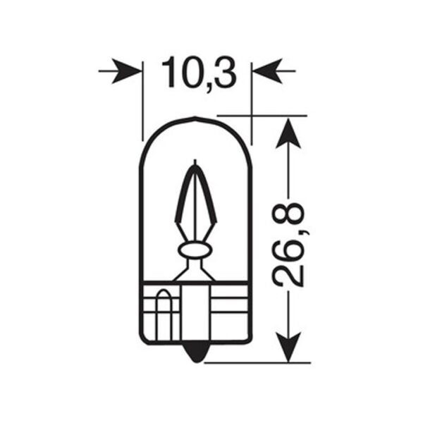 Osram W5W 12V 5W W2,1x9,5d - Image 2