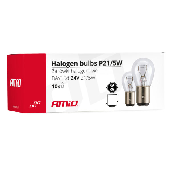 Amio P21/5W 24V 21/5W BAY15d ΔΙΠΟΛΙΚΟ (STOP) ΑΛΟΓΟΝΟΥ ΚΟΥΤΙ 10ΤΕΜ. - Image 3