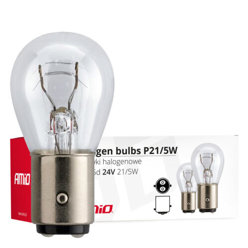 Amio P21/5W 24V 21/5W BAY15d ΔΙΠΟΛΙΚΟ (STOP) ΑΛΟΓΟΝΟΥ ΚΟΥΤΙ 10ΤΕΜ.