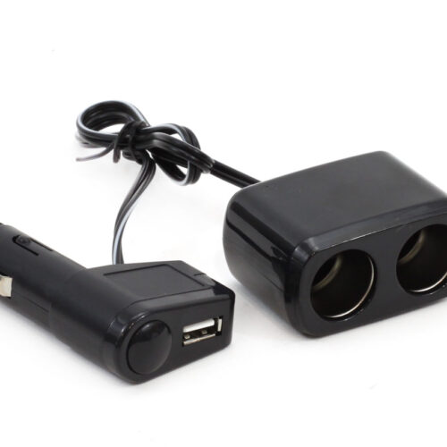 Amio ΑΝΤΑΠΤΟΡΑΣ ΑΝΑΠΤΗΡΑ ΔΙΠΛΟΣ 12/24V ΜΕ USB KAI ΚΑΛΩΔΙΟ AMIO – 1 ΤΕΜ.