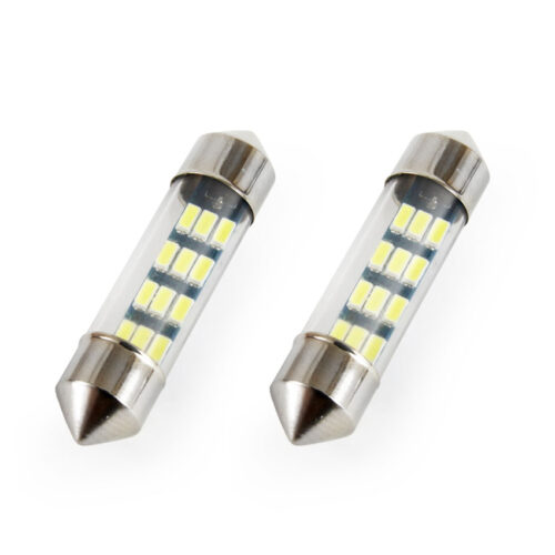 Amio ΛΑΜΠΑΚΙΑ ΠΛΑΦΟΝΙΕΡΑΣ STANDARD FESTOON C5W 36mm – 12V – 0,5W – 5600K – 12LED (ΛΕΥΚΟ/ΨΥΧΡΟ) AMiO – 2 ΤΕΜ.