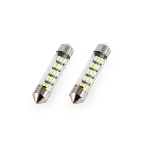 Amio ΛΑΜΠΑΚΙΑ ΠΛΑΦΟΝΙΕΡΑΣ C5W 12V 0,6W 39mm LED 15xSMD 3014 ΛΕΥΚΟ 5600K AMIO – 2 ΤΕΜ.