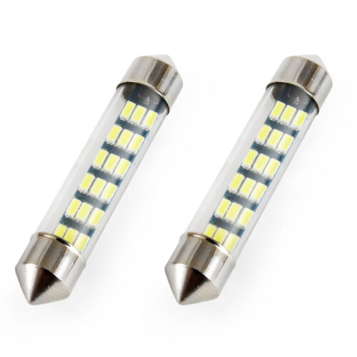 Amio ΛΑΜΠΑΚΙΑ ΠΛΑΦΟΝΙΕΡΑΣ STANDARD FESTOON C5W 41mm – 12V – 0,7W – 5600K – 18LED (ΛΕΥΚΟ/ΨΥΧΡΟ) AMiO – 2 ΤΕΜ.