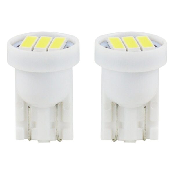 Amio T10 W5W 12V W2,1x9,5d ΛΕΥΚΟ 5.600K 3SMDx7020 (ΚΑΡΦΩΤΟ) 2ΤΕΜ.