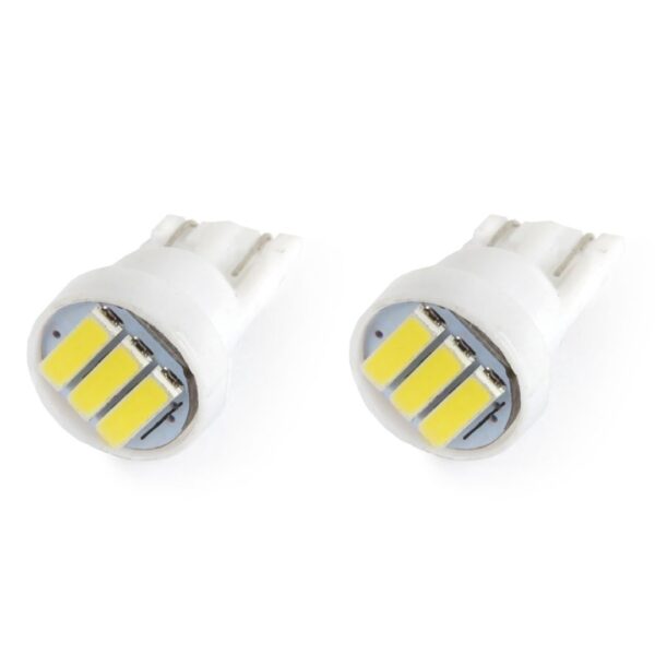Amio T10 W5W 12V W2,1x9,5d ΛΕΥΚΟ 5.600K 3SMDx7020 (ΚΑΡΦΩΤΟ) 2ΤΕΜ. - Image 2