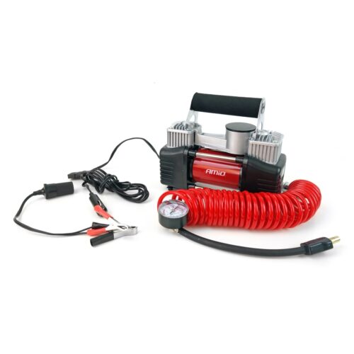 Amio ΚΟΜΠΡΕΣΕΡ ΑΕΡΑ ΕΛΑΣΤΙΚΩΝ ΜΕΤΑΛΛΙΚΟ 12V 150psi 10bar ΜΕ ΦΙΣ ΑΝΑΠΤΗΡΑ ΚΑΙ ΚΑΛΩΔΙΟ AMiO – 1 ΤΕΜ.