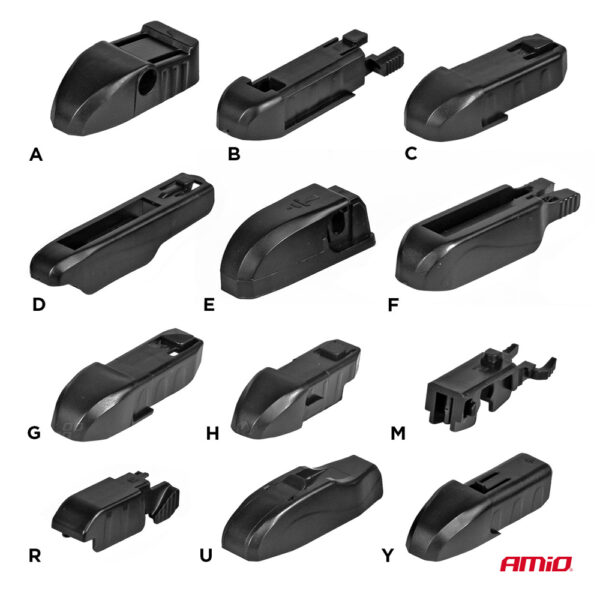 Amio ΥΑΛΟΚΑΘΑΡΙΣΤΗΡΑΣ MULTICONNECT ΜΕ 12 ΑΝΤΑΠΤΟΡΕΣ 330mm /13'' AMiO - 1 ΤΕΜ. - Image 2