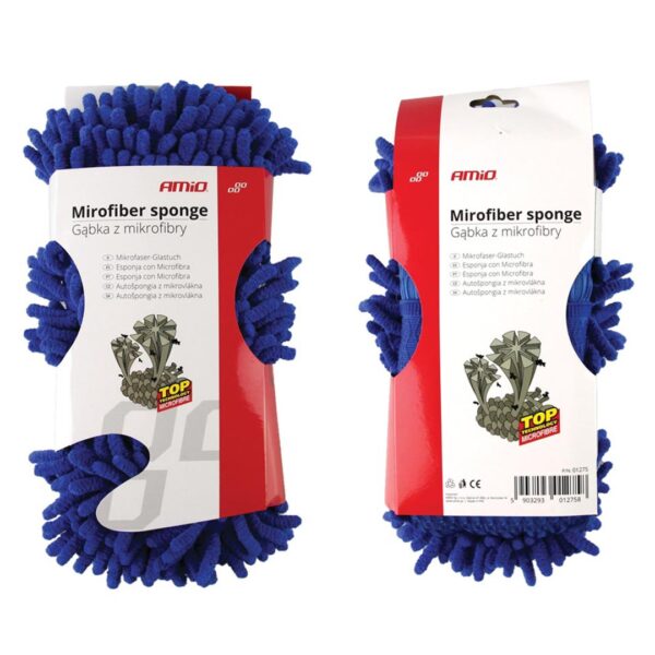 Amio ΣΦΟΥΓΓΑΡΙ ΠΛΥΣΙΜΑΤΟΣ ΜΙΚΡΟΦΙΜΠΡΑ (MICROFIBER) CWASH-08 27x14x6CM (ΜΠΛΕ ΧΡΩΜΑ) AMiO - 1 ΤΕΜ. - Image 2