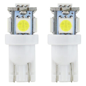 Amio T10 W5W 12V W2,1x9,5d ΛΕΥΚΟ 5.600K 5SMDx5050 (ΚΑΡΦΩΤΟ) 2ΤΕΜ.