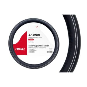 Amio ΚΑΛΥΜΜΑ ΤΙΜΟΝΙΟΥ 37/39CM SWC-15-M ΜΑΥΡΟ/ΛΕΥΚΗ ΡΑΦΗ AMiO - 1 ΤΕΜ.