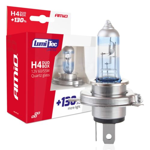 Amio H4 12V 60/55W P43t LUMITEC LIMITED +130% UP TO 40m AMIO – 2 ΤΕΜ.
