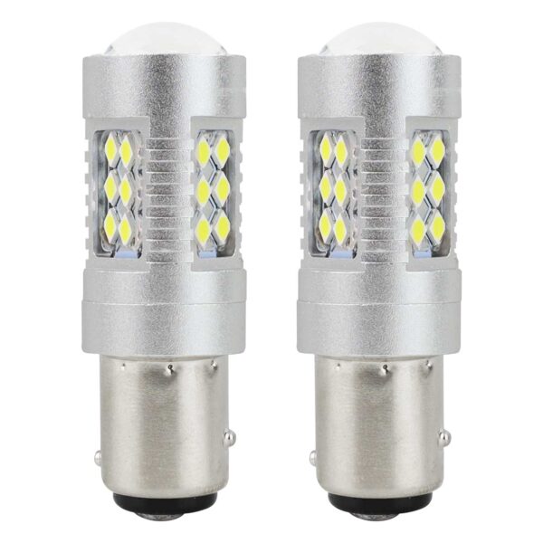 Amio P21/5W BA15d 12/24V 24xSMD 3030 6.000K LED CAN-BUS 15SMD 2835 AMIO -2 ΤΕΜ.