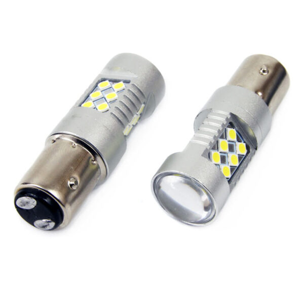 Amio P21/5W BA15d 12/24V 24xSMD 3030 6.000K LED CAN-BUS 15SMD 2835 AMIO -2 ΤΕΜ. - Image 2