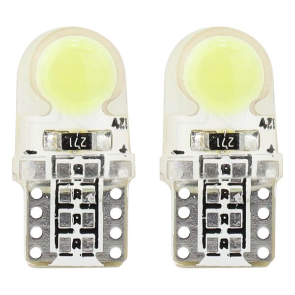 Amio T10 W5W 12V W2,1x9,5d ΛΕΥΚΟ 5.600K 1xCOB LED ΣΙΛΙΚΟΝΗΣ(ΚΑΡΦΩΤΟ) 2ΤΕΜ.