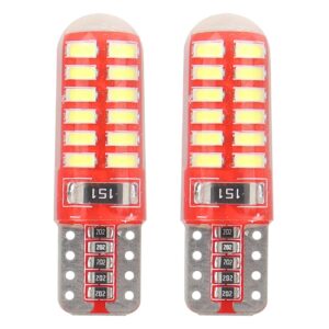 Amio T10 W5W 12V W2,1x9,5d ΛΕΥΚΟ 5.600K 24SMDx3014 ΣΙΛΙΚΟΝΗΣ (ΚΑΡΦΩΤΟ - CAN-BUS) 2ΤΕΜ.