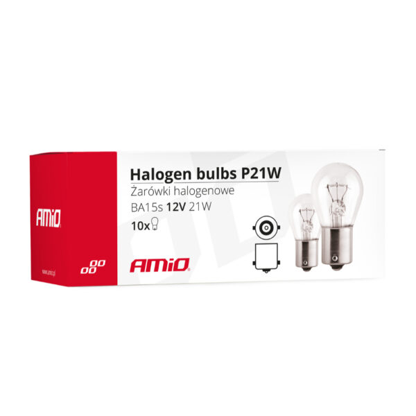 Amio ΛΑΜΠΑΚΙΑ ΜΟΝΟΠΟΛΙΚΑ ΑΛΟΓΟΝΟΥ P21W 12V 21W BA15s ΣΕ ΚΟΥΤΙ  ΑMiO - 10 TEM. - Image 3