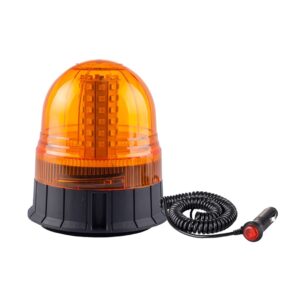 Amio Amio - ΦΑΡΟΣ ΜΑΓΝΗΤΙΚΟΣ ΚΑΙ ΒΙΔΩΤΟΣ ΠΕΡΙΣΤΡΕΦΟΜΕΝΟΣ W09M 80LED 12-24V ΠΟΡΤΟΚΑΛΙ ΜΕ ΦΙΣ ΑΝΑΠΤΗΡΑ 142x169mm – 1 ΤΕΜ. (01502/AM)