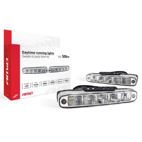Amio ΦΩΤΑ ΗΜΕΡΑΣ DRL 12/24V 11,52W 10LED 1000Lm 160x25x52mm 2ΤΕΜ