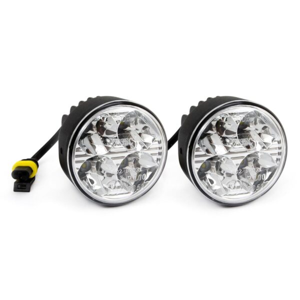 Amio ΦΩΤΑ ΗΜΕΡΑΣ DRL 12/24V 11,16W 8xSMD LED 800lm DRL 510HP ΣΤΡΟΓΓΥΛΟΙ 70mm 2ΤΕΜ - Image 2