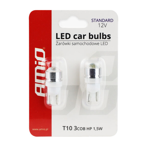 Amio T10 W5W 12V W2,1x9,5d ΛΕΥΚΟ 5.600K 1SMD HP (ΚΑΡΦΩΤΟ) 2ΤΕΜ. - Image 3