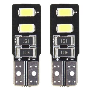 Amio T10 W5W 12V W2,1x9,5d ΛΕΥΚΟ 5.600K 4SMDx5730 (ΚΑΡΦΩΤΟ - CAN-BUS) 2ΤΕΜ.