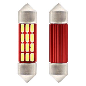 Amio ΛΑΜΠΑΚΙΑ ΠΛΑΦΟΝΙΕΡΑΣ 39mm 12V 5.600K 16xSMD 4014 LED CAN-BUS  AMIO - 2 ΤΕΜ.