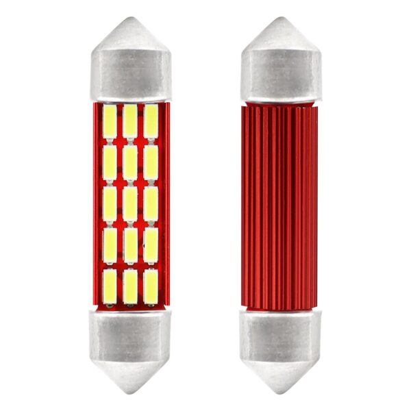 Amio ΛΑΜΠΑΚΙΑ ΠΛΑΦΟΝΙΕΡΑΣ 41mm 12V 5.600K 20xSMD 4014 LED CAN-BUS  AMIO - 2 ΤΕΜ.