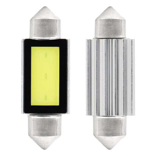 Amio ΛΑΜΠΑΚΙΑ ΠΛΑΦΟΝΙΕΡΑΣ 39mm 12V 5.600K COB LED CAN-BUS AMIO - 2 ΤΕΜ.