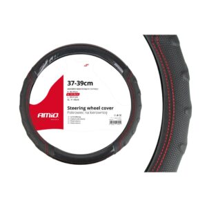 Amio ΚΑΛΥΜΜΑ ΤΙΜΟΝΙΟΥ 37/39CM SWC-21-M ΜΑΥΡΟ/ΚΟΚΚΙΝΗ ΡΑΦΗ AMiO - 1 ΤΕΜ.