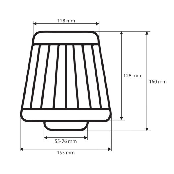 Amio ΦΙΛΤΡΟΧΟΑΝΗ ΕΛΕΥΘΕΡΑΣ AF-CARBON 160 Χ 155 Χ 118 (CARBON/3 ΑΝΤΑΠΤΟΡΕΣ) AMiO - 1 ΤΕΜ. - Image 3