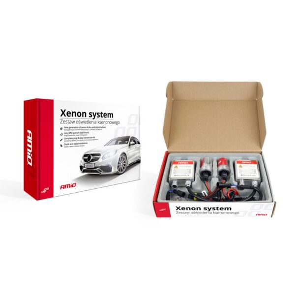Amio H4-1 6000K 12V KIT XENON 1103 BALLAST 35W (ΜΟΝΗ ΣΚΑΛΑ) AMiO - 1 ΤΕΜ. - Image 2