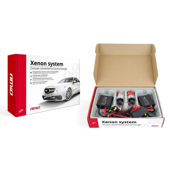 Amio H4-3 6000K 12V BIXENON KIT XENON SLIM BALLAST 35W AMiO - 1 ΤΕΜ. - Image 2