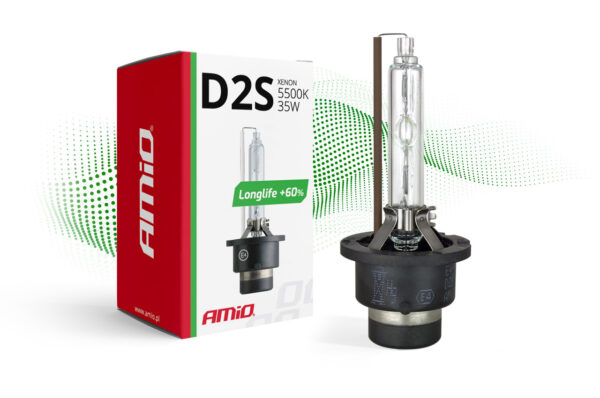 Amio D2S 12V 5.500k 35W ΑΝΤΑΛΛΑΚΤΙΚΗ ΛΑΜΠΑ LONGLIFE +60%  AMIO - 1 ΤΕΜ.