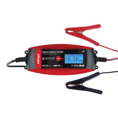 Amio ΦΟΡΤΙΣΤΗΣ ΜΠΑΤΑΡΙΑΣ 2A/4A LCD 6/12V 1.2-120Ah AMiO – 1 ΤΕΜ.