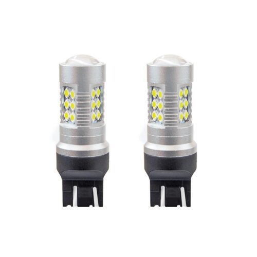 Amio W21/5W T20 12/24V 6,2W 5600K LED 24xSMD3030 CAN-BUS ΛΕΥΚΟ 18x56mm 2ΤΕΜ.