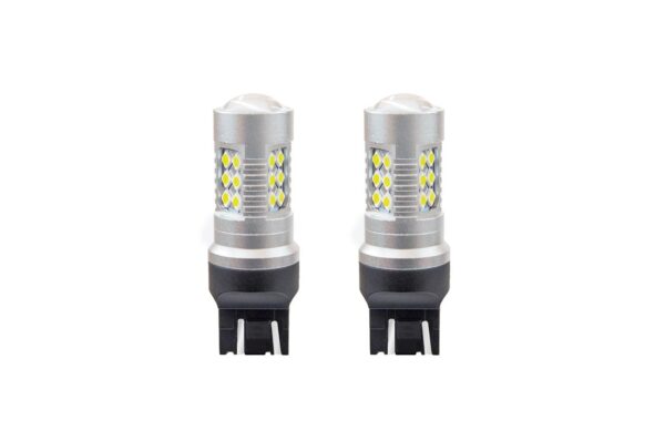Amio W21/5W T20 12/24V 6,2W 5600K LED 24xSMD3030 CAN-BUS ΛΕΥΚΟ 18x56mm 2ΤΕΜ.
