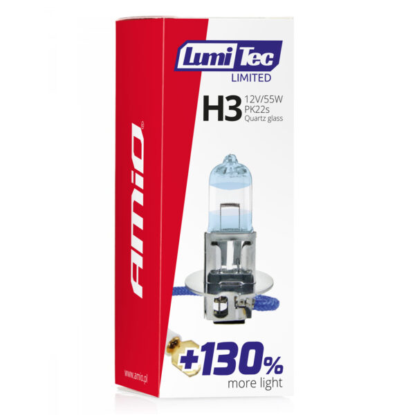 Amio H3 12V 55W PK22s LUMITEC LIMITED +130%  UP TO 40m AMIO - 1 ΤΕΜ. - Image 3