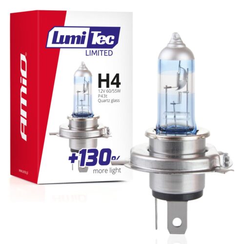 Amio H4 12V 60/55W P43t LUMITEC LIMITED +130% UP TO 40m AMIO – 1 ΤΕΜ.