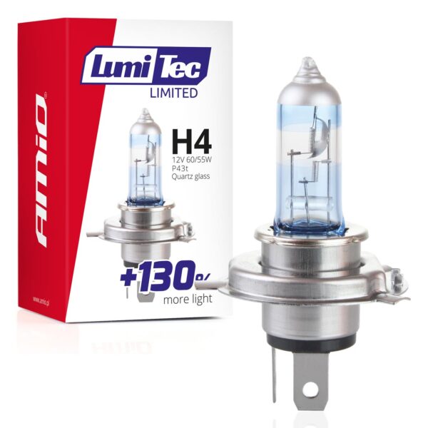 Amio H4 12V 60/55W P43t LUMITEC LIMITED +130% UP TO 40m AMIO - 1 ΤΕΜ.