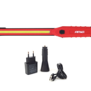 Amio ΦΑΚΟΣ WT01 12/24/230V/MICRO USB COB LED 150/300lm 3W ΜΕ ΜΑΓΝΗΤΙΚΗ ΒΑΣΗ+ΓΑΝΤΖΟΣ