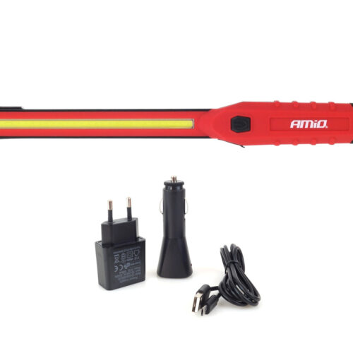Amio ΦΑΚΟΣ WT01 12/24/230V/MICRO USB COB LED 150/300lm 3W ΜΕ ΜΑΓΝΗΤΙΚΗ ΒΑΣΗ+ΓΑΝΤΖΟΣ