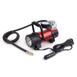 Amio ΚΟΜΠΡΕΣΕΡ ΑΕΡΑ ΕΛΑΣΤΙΚΩΝ ΜΕΤΑΛΛΙΚΟΣ ACOMP-06 12V 100psi 7bar 28l/min ΜΕ ΦΙΣ ΑΝΑΠΤΗΡΑ ΚΑΙ ΚΑΛΩΔΙΟ 300cm ΚΑΙ ΦΑΚΟ LED AMiO - 1 ΤΕΜ.