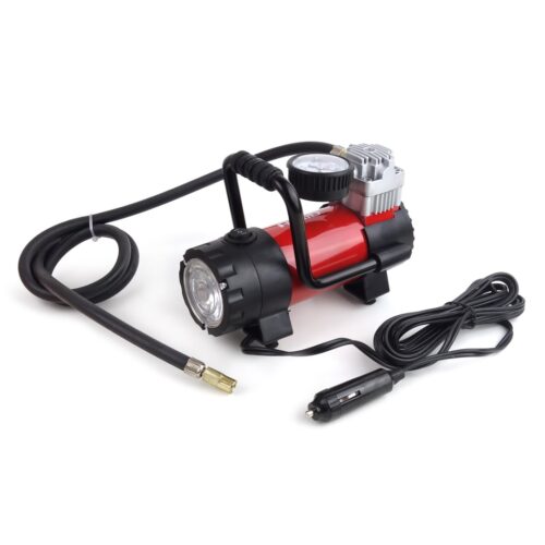 Amio ΚΟΜΠΡΕΣΕΡ ΑΕΡΑ ΕΛΑΣΤΙΚΩΝ ΜΕΤΑΛΛΙΚΟΣ ACOMP-06 12V 100psi 7bar 28l/min ΜΕ ΦΙΣ ΑΝΑΠΤΗΡΑ ΚΑΙ ΚΑΛΩΔΙΟ 300cm ΚΑΙ ΦΑΚΟ LED AMiO – 1 ΤΕΜ.