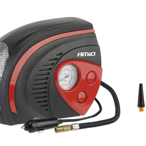 Amio ΚΟΜΠΡΕΣΕΡ ΑΕΡΑ ΕΛΑΣΤΙΚΩΝ 12V 100psi 7bar ΜΕ ΦΙΣ ΑΝΑΠΤΗΡΑ & LED ΦΑΚΟ