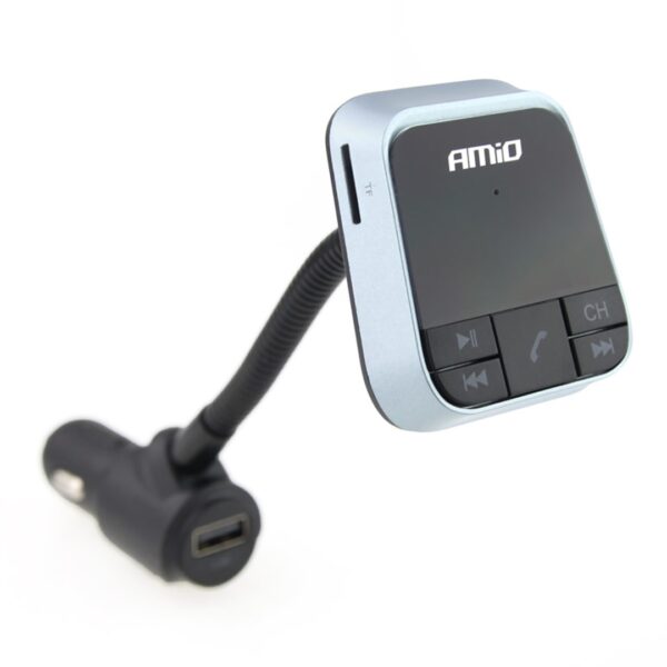 Amio FM TRANSMITTER ΑΝΑΜΕΤΑΔΟΤΗΣ ΑΝΑΠΤΗΡΑ BT-01 12/24V ΜΕ ΦΟΡΤΙΣΤΗ USB 2,4A AMiO - 1 ΤΕΜ. - Image 2