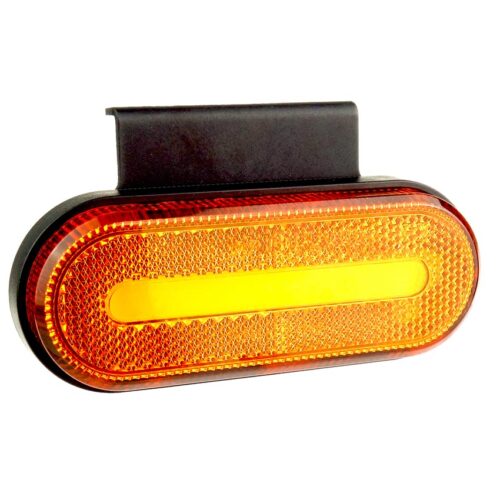 Amio ΦΩΣ ΟΓΚΟΥ ΦΟΡΤΗΓΟΥ LED ΠΟΡΤΟΚΑΛΙ ΟΒΑΛ 10-30V 124x49x22mm ΑΔΙΑΒΡΟΧΟ OM-01-O AMIO 1ΤΕΜ.