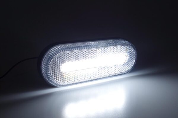 Amio ΦΩΣ ΟΓΚΟΥ ΦΟΡΤΗΓΟΥ LED ΛΕΥΚΟ ΟΒΑΛ 10-30V 124x49x22mm ΑΔΙΑΒΡΟΧΟ OM-01-W AMIO 1ΤΕΜ. - Image 4