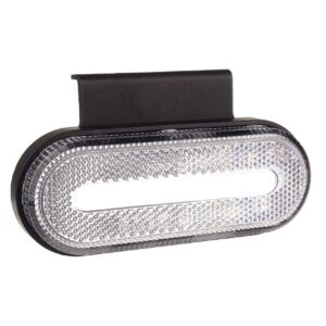 Amio ΦΩΣ ΟΓΚΟΥ ΦΟΡΤΗΓΟΥ LED ΛΕΥΚΟ ΟΒΑΛ 10-30V 124x49x22mm ΑΔΙΑΒΡΟΧΟ OM-01-W AMIO 1ΤΕΜ.
