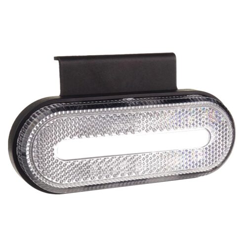 Amio ΦΩΣ ΟΓΚΟΥ ΦΟΡΤΗΓΟΥ LED ΛΕΥΚΟ ΟΒΑΛ 10-30V 124x49x22mm ΑΔΙΑΒΡΟΧΟ OM-01-W AMIO 1ΤΕΜ.